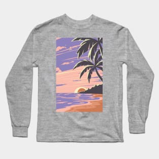 Sunset at the beach Long Sleeve T-Shirt